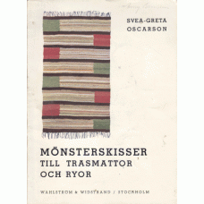 OSCARTSON, SVEA-GRETA: Mönsterskisser till trasmattor och ryor. OSCARTSON, SVEA-GRETA: Mönsterskisser till trasmattor och ryor.